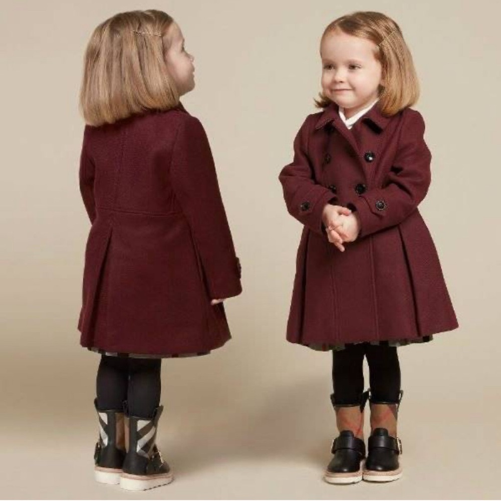 Burberry Burgundy Coat